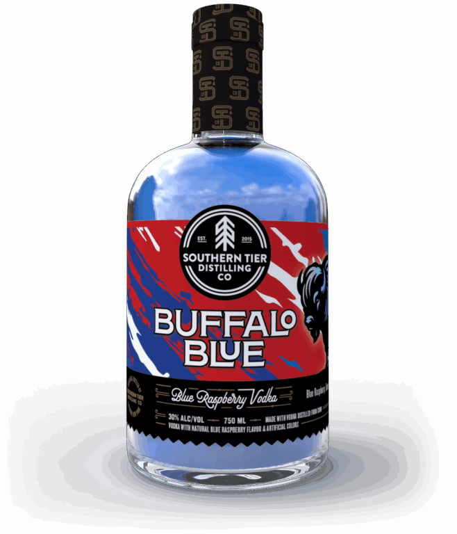 Buffalo Blue Vodka Bottle